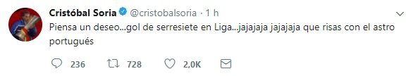 Tuit de Cristóbal Soria