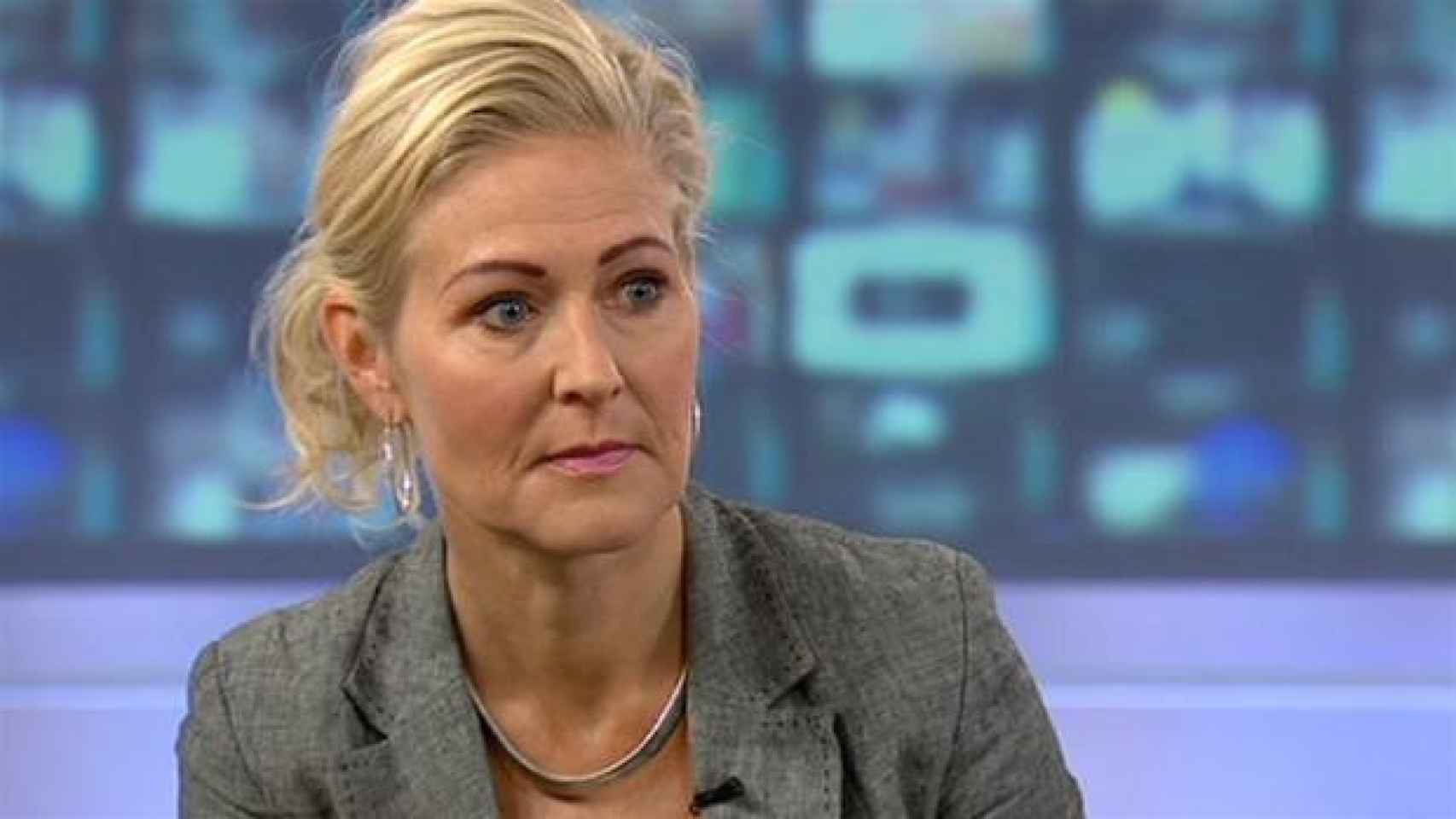 Marlene Wind, durante una intervención en los medios daneses.