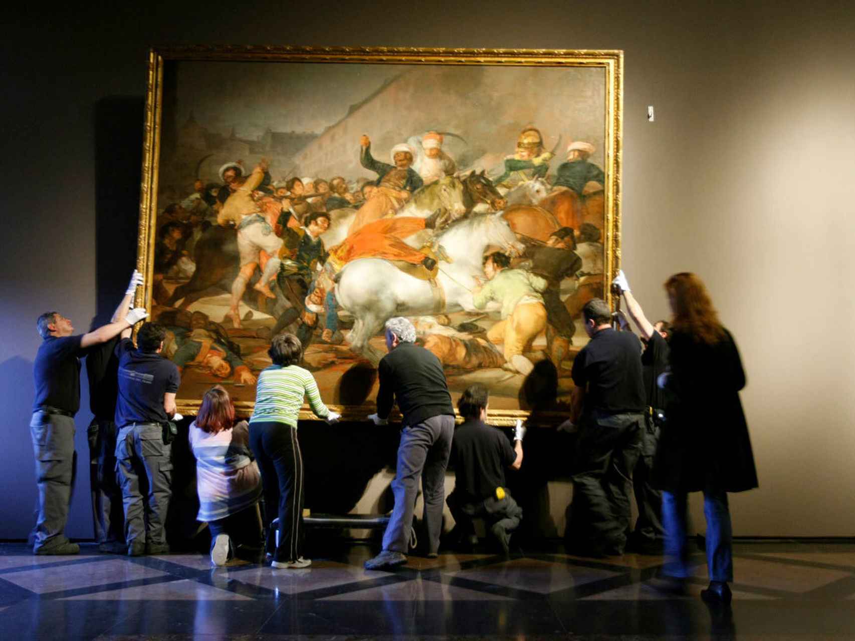 La carga de los Mamelucos, en el Museo Nacional del Prado.  EFE.