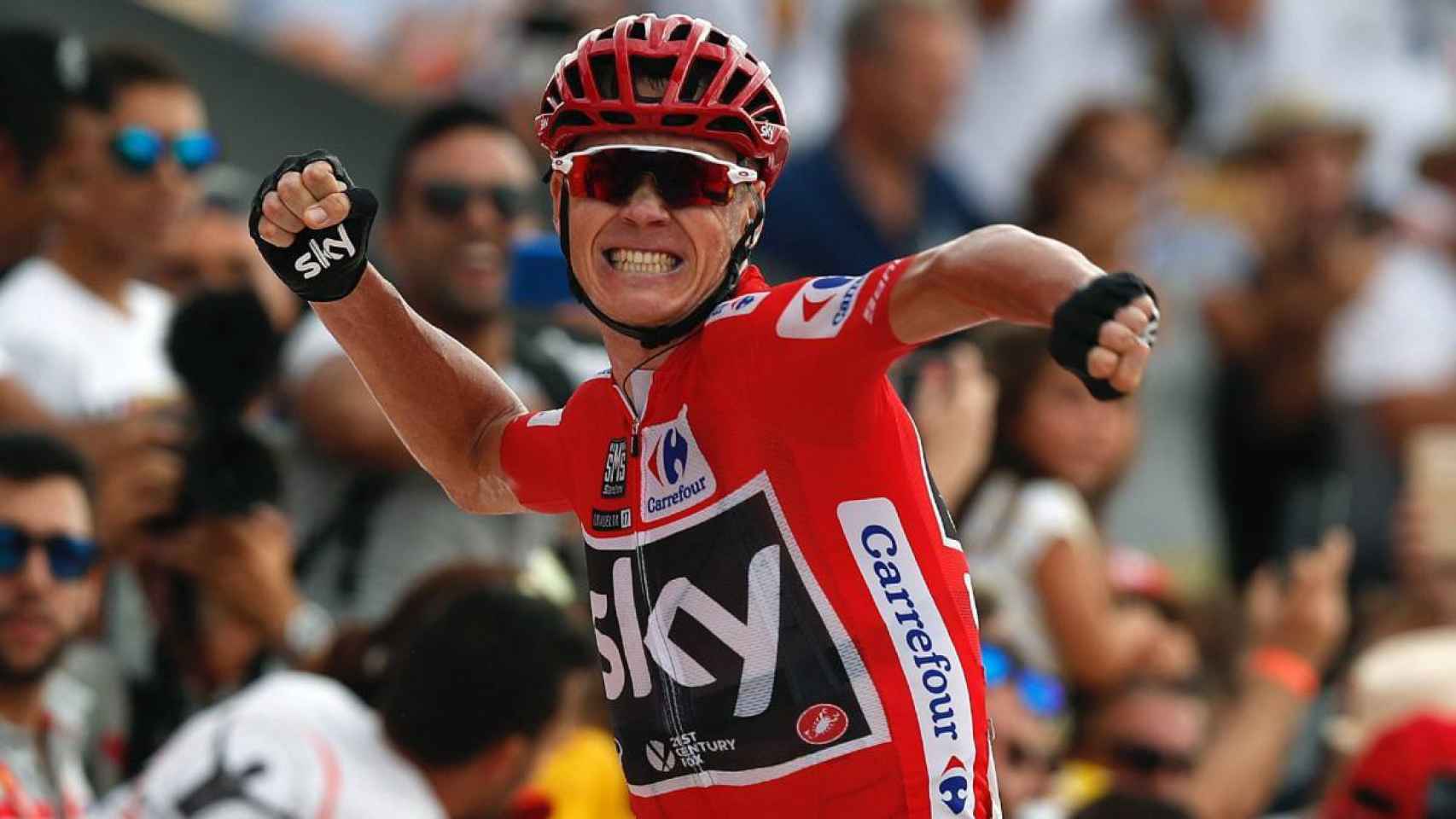 Chris Froome durante la última Vuelta a España.