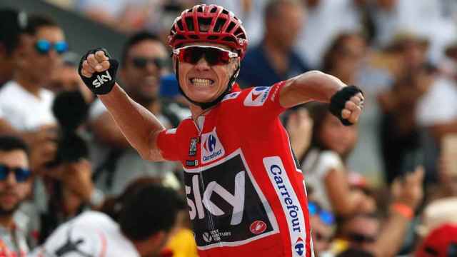 Chris Froome durante la última Vuelta a España.