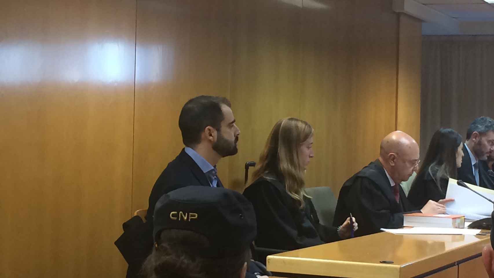 El guardia civil Ángel Luis Viana durante el juicio celebrado en la Audiencia Provincial.