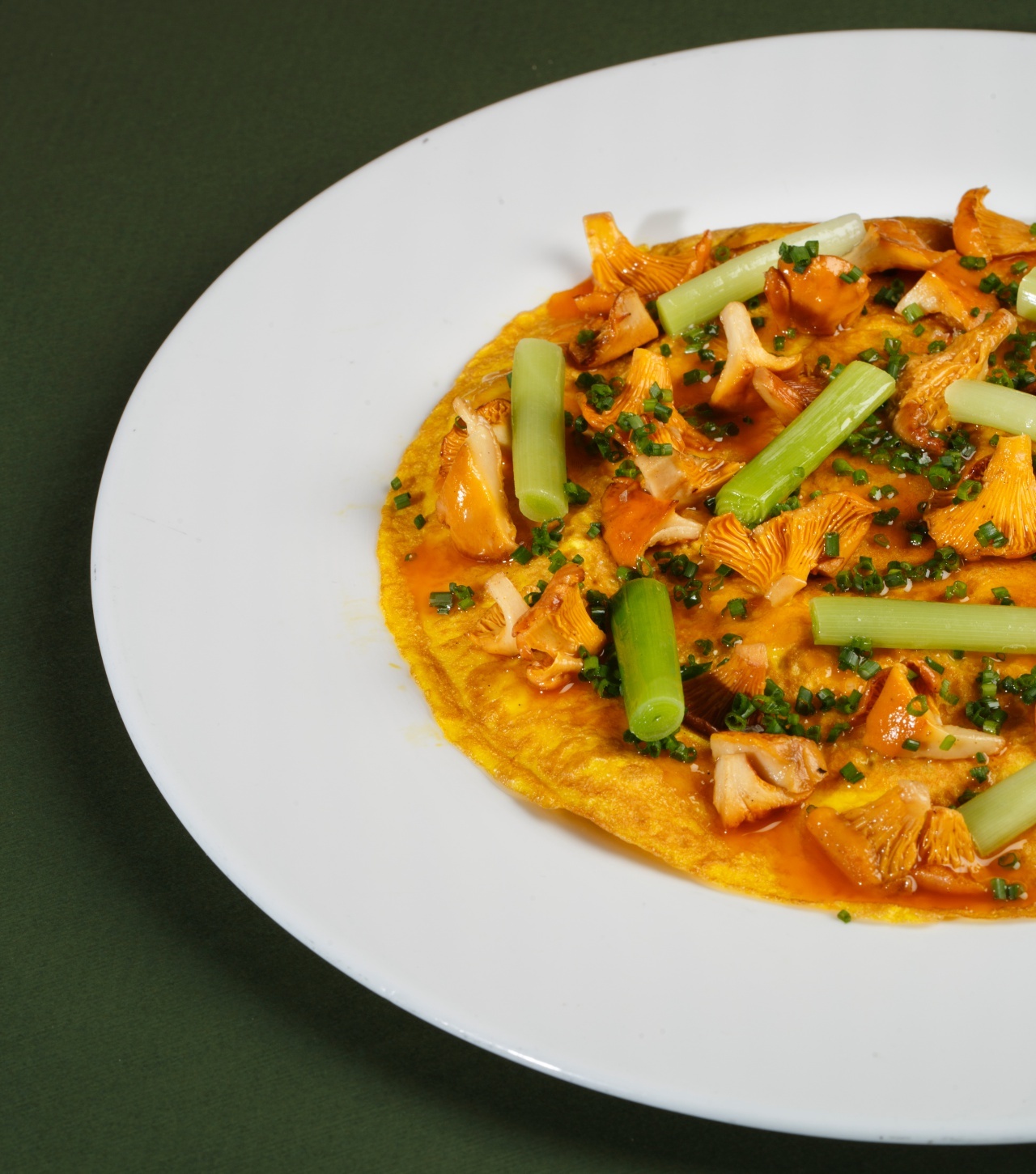 Tortilla de setas y ajetes