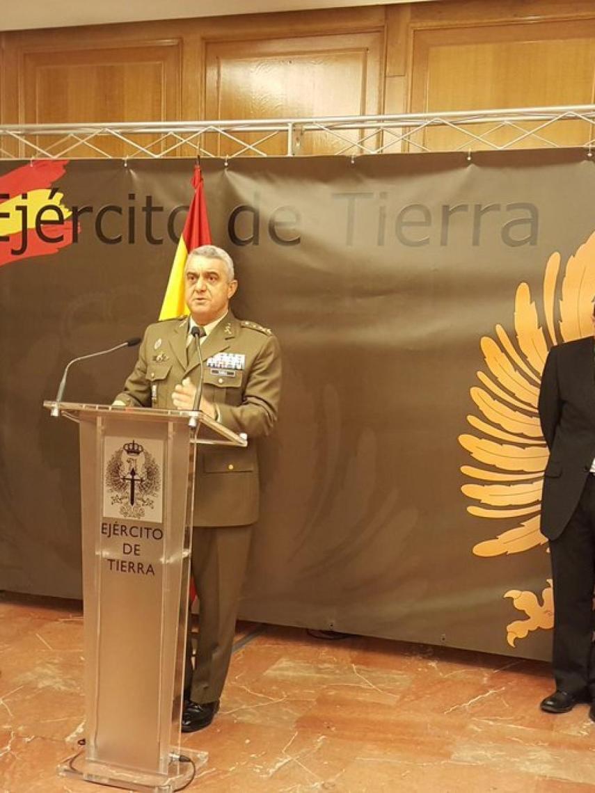 El JEME general Varela en su alocución a los periodistas especializados en Defensa.