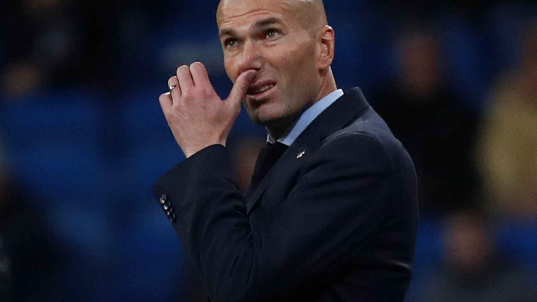 Zidane, en el partido de Copa ante el Leganés.