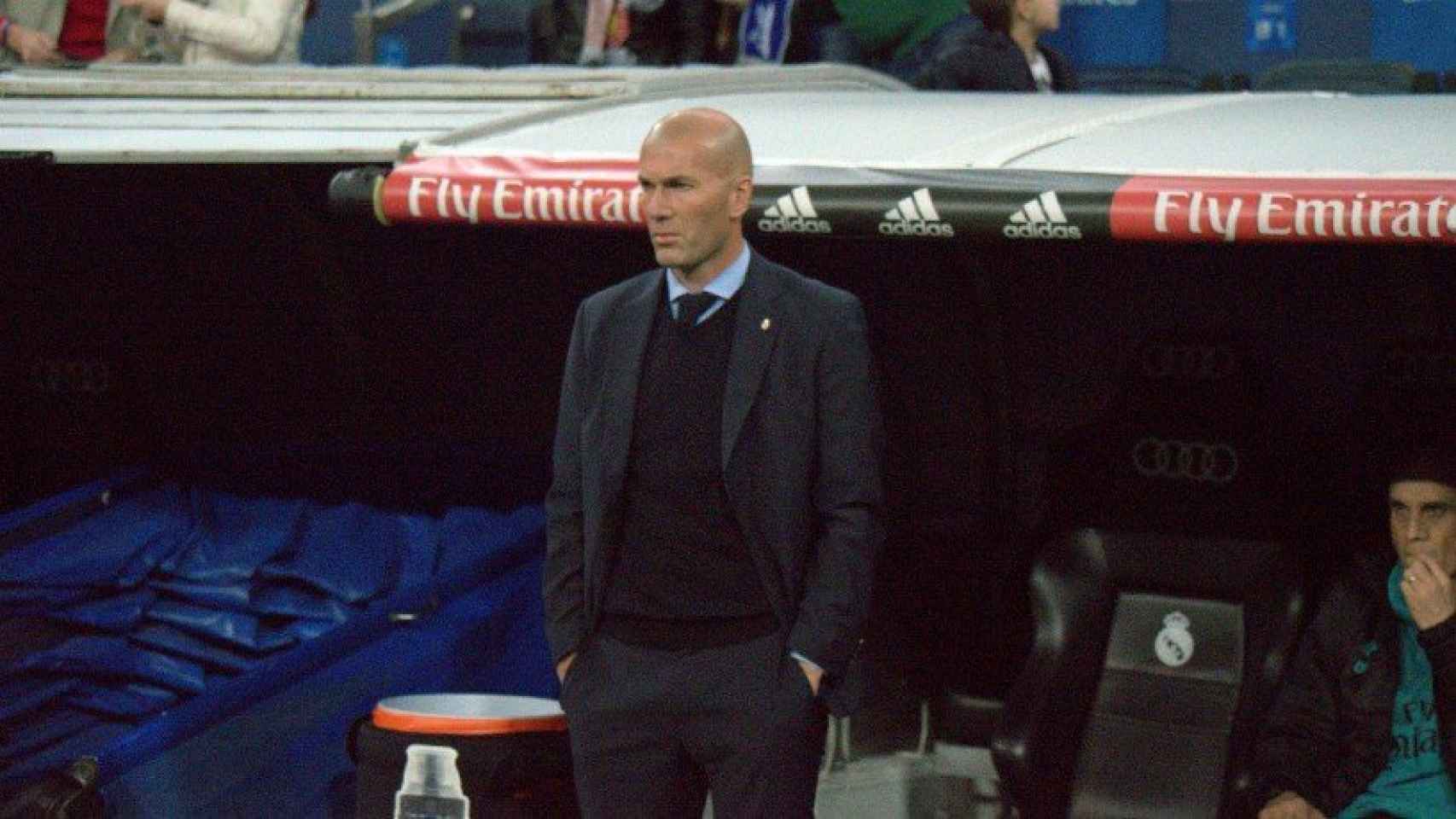 Zidane, en el Real Madrid-Leganés. Foto: Virginia López / El Bernabéu