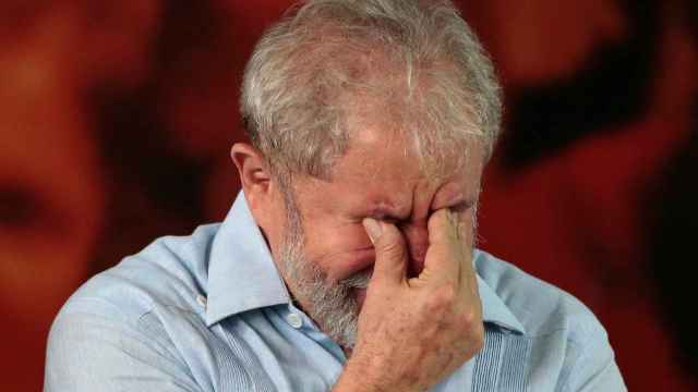 Lula, durante la reunión del Partido de los Trabajadores.