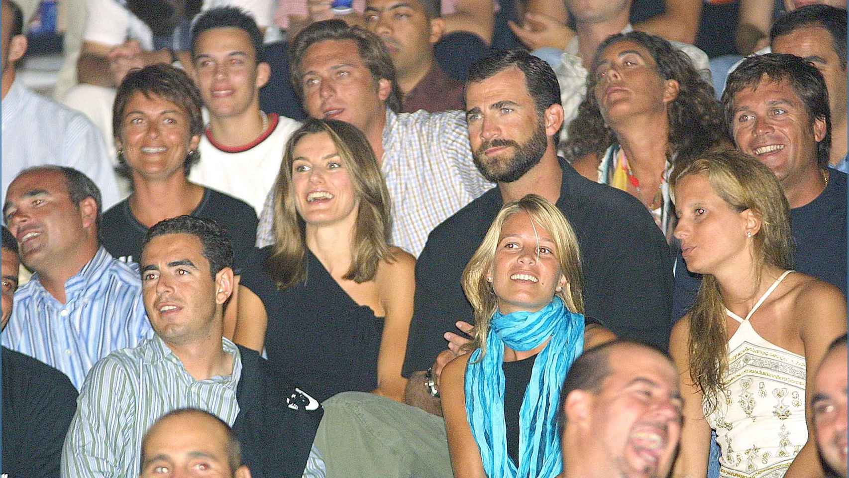Letizia y Felipe en el concierto de Jaume Anglada en 2004.