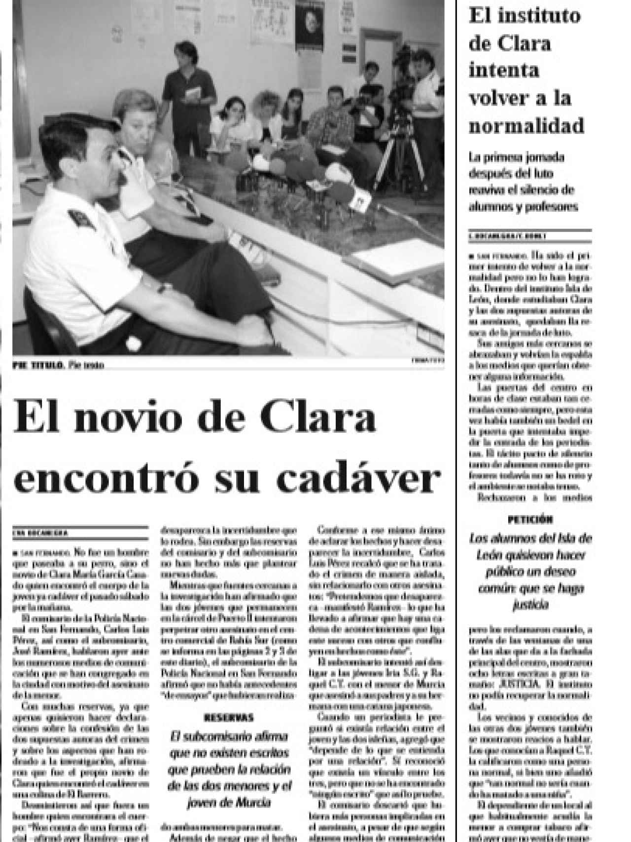 Los periódico de la época, como Diario de Cádiz, siguieron día a día el devenir de un caso que conmocionó a la provincia gaditana.