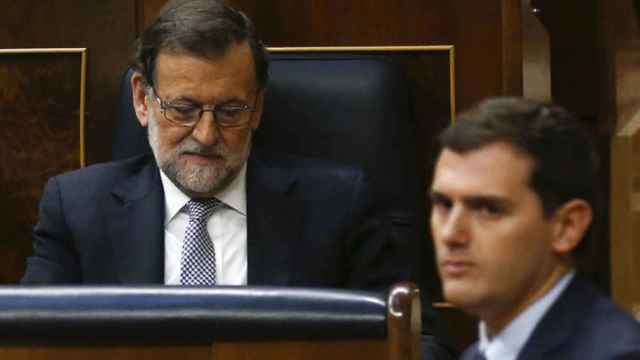 El presidente del Gobierno, Mariano Rajoy, junto con Albert Rivera en una imagen de archivo.