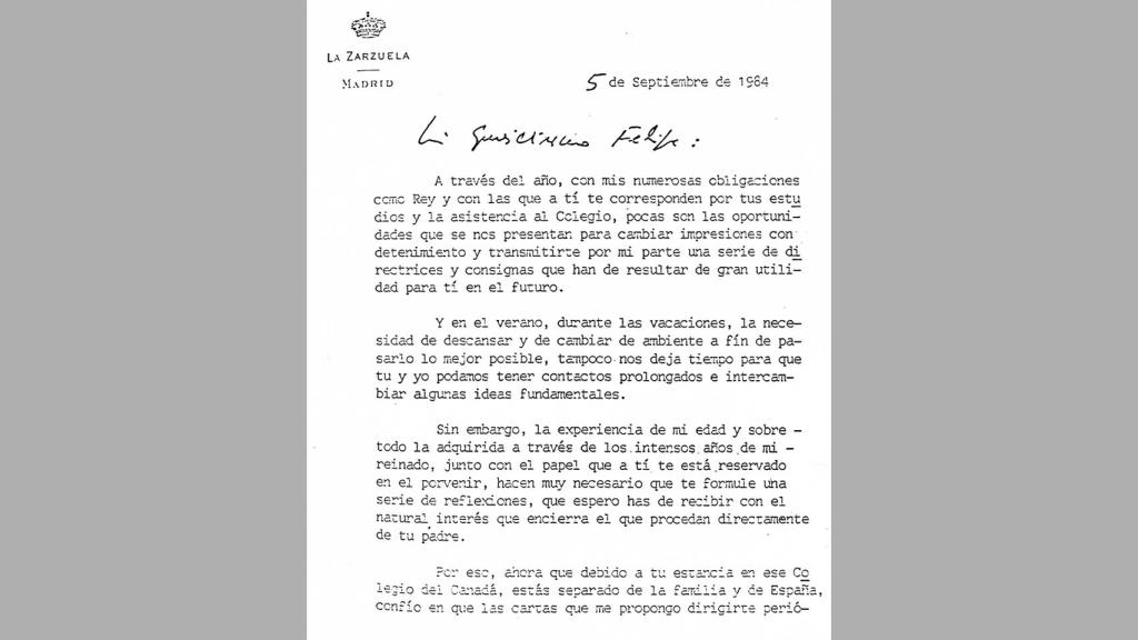 Las cartas de Juan Carlos a Felipe que hoy producen estupor: “Sé ejemplar,  no des escándalos”