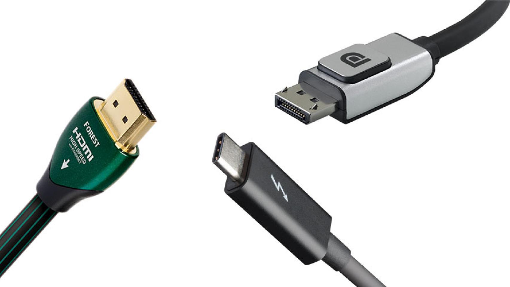 Diferencias entre HDMI, DisplayPort y Thunderbolt, ¿cuál es mejor?