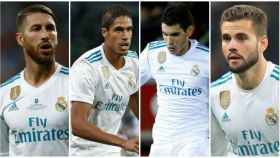 Ramos, Varane, Vallejo y Nacho, los centrales del Real Madrid