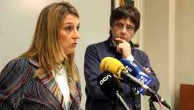 Glória Plana y Carles Puigdemont en una imagen de archivo