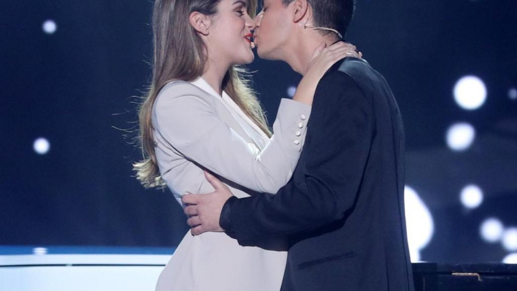 Alfred y Amaia en el escenario.
