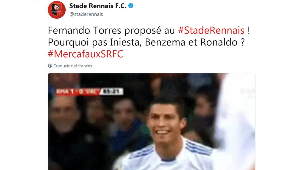 El Rennais se mofa del supuesto interés en Torres: ¿Por qué no Cristiano?