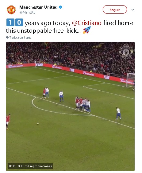 El Manchester United lanza un nuevo guiño a Cristiano