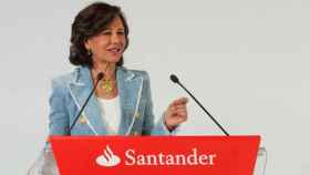 Ana Botín, presidenta del Santander, durante la presentación de resultados 2017.