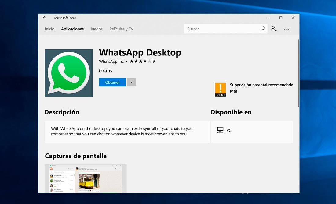 Descargar e instalar WhatsApp Web Gratis en un PC Windows