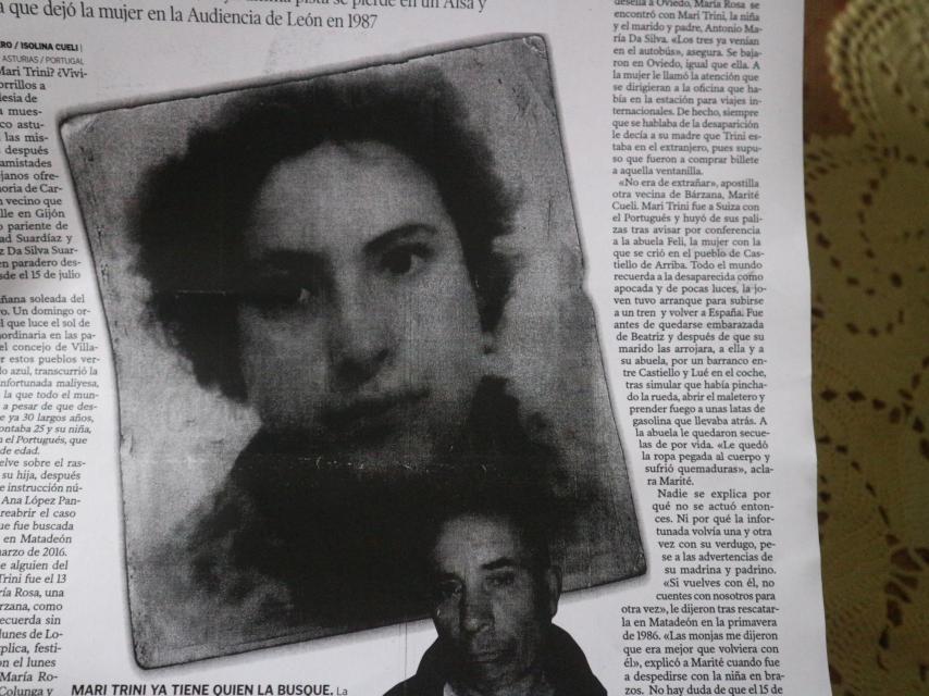 La desaparición de Mari Trini y su bebé es un misterio para los vecinos de Asturias y León.