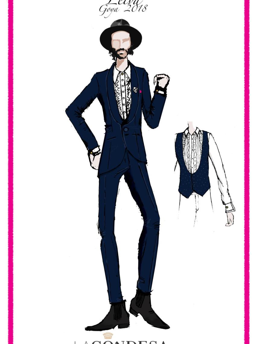Diseño de traje para Leiva.