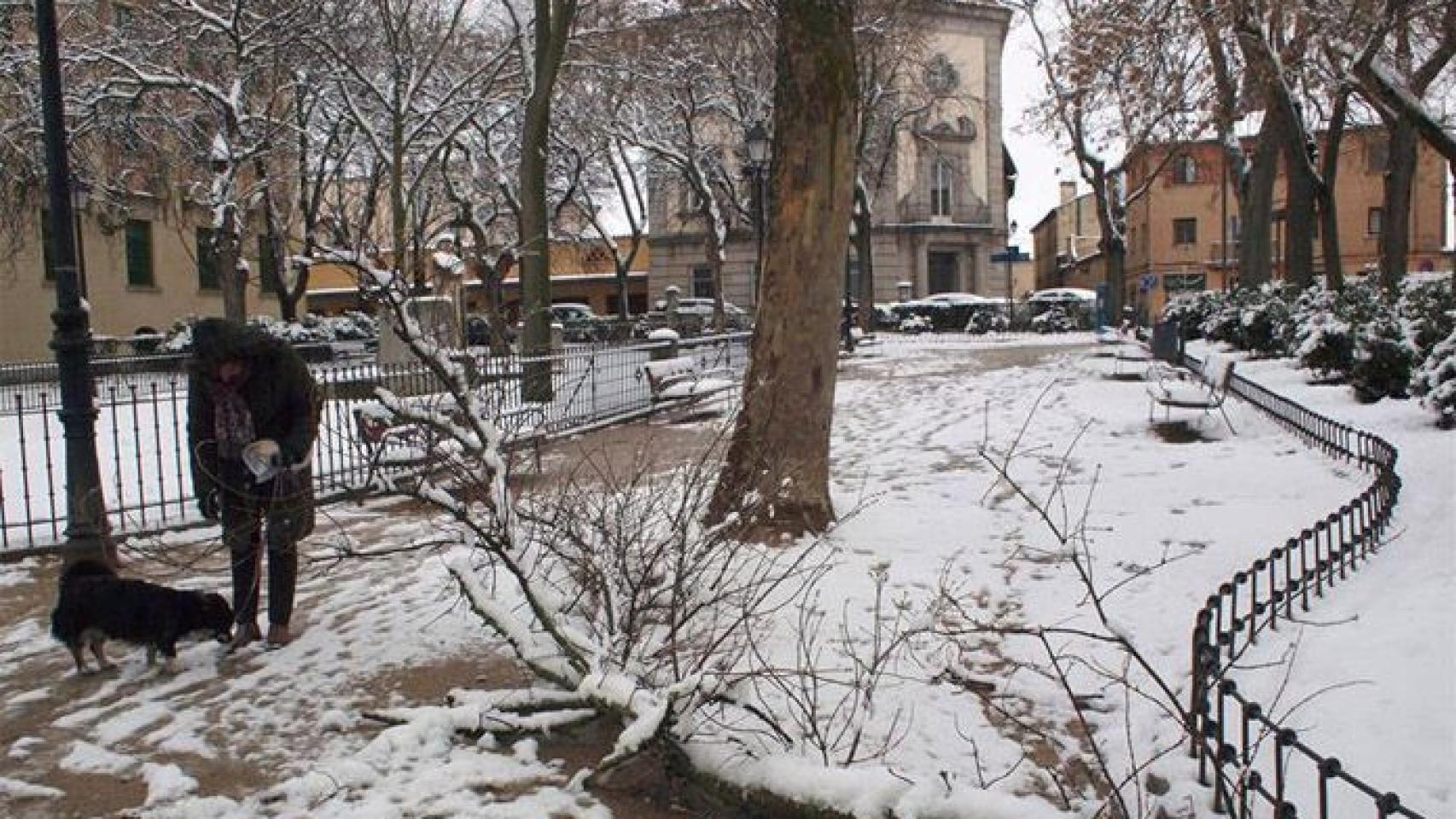 Imagen de Segovia cubierta de nieve