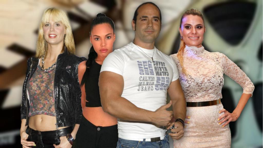 Mriam Sánchez, María Lapiedra y Apolonia junto a Ramiro Lapiedra en un montaje.