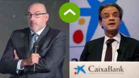 Emilio Gayo (Telefónica) y Jordi Gual (Caixabank).