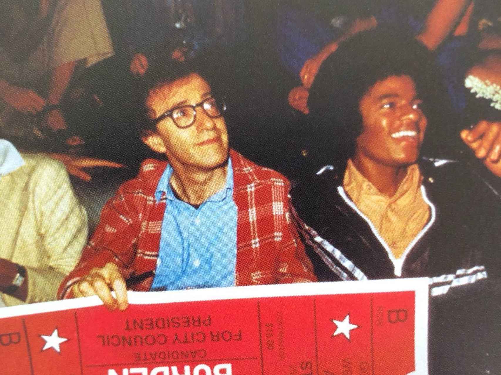 Woody Allen y Michael Jackson en Studio54.