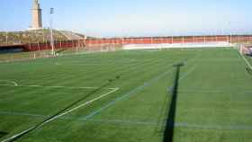 Uno de los campos de la ciudad deportiva de la Torre en La Coruña.