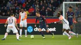 Lo Celso contra el Montpellier. Foto Twitter (@PSG_Inside)