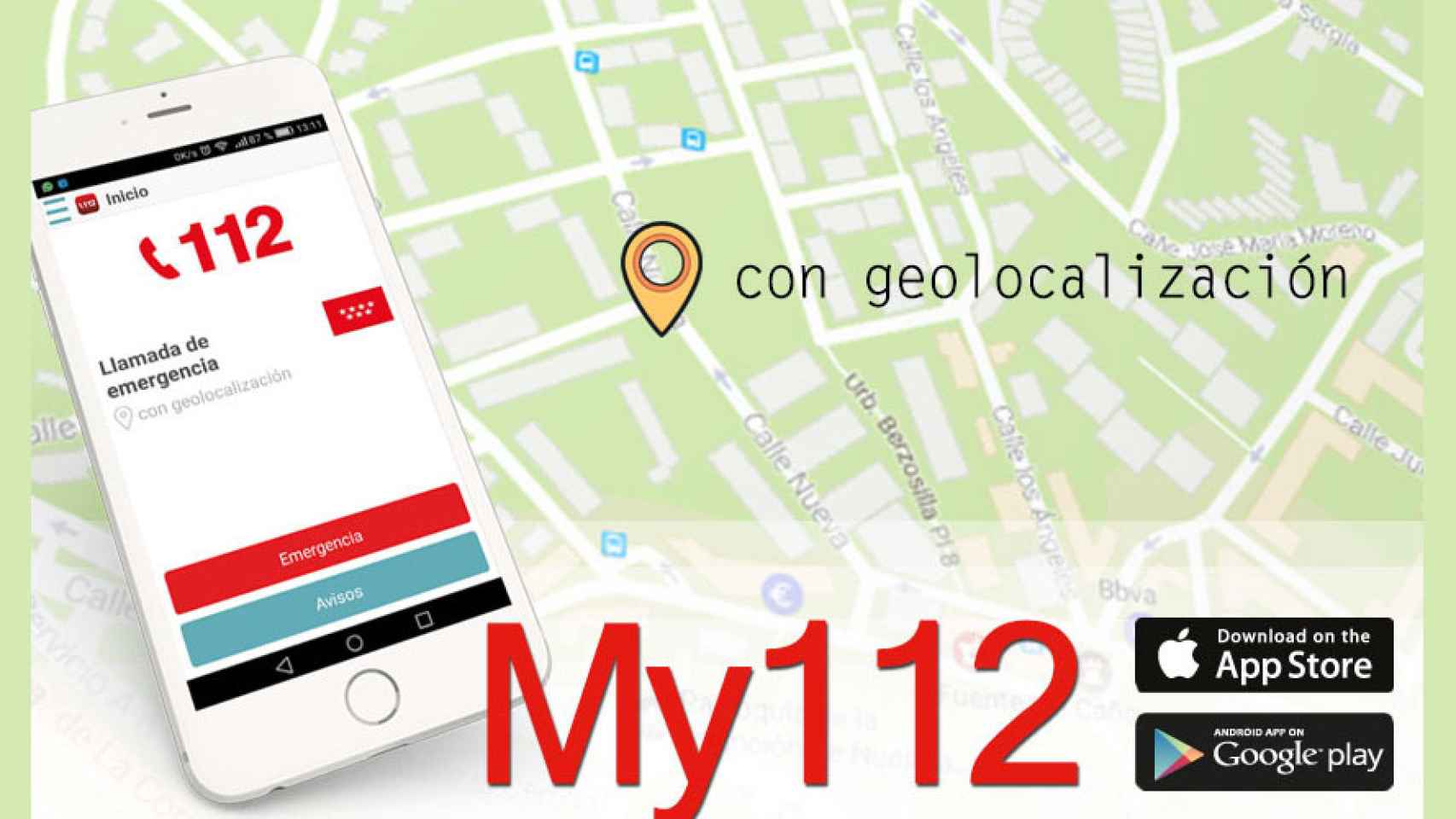 my112 aplicacion 112 emergencias ubicacion imagenes
