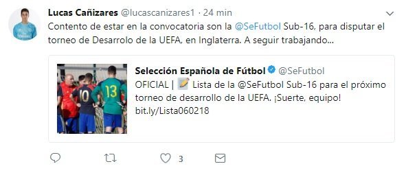 Tuit Lucas Cañizares
