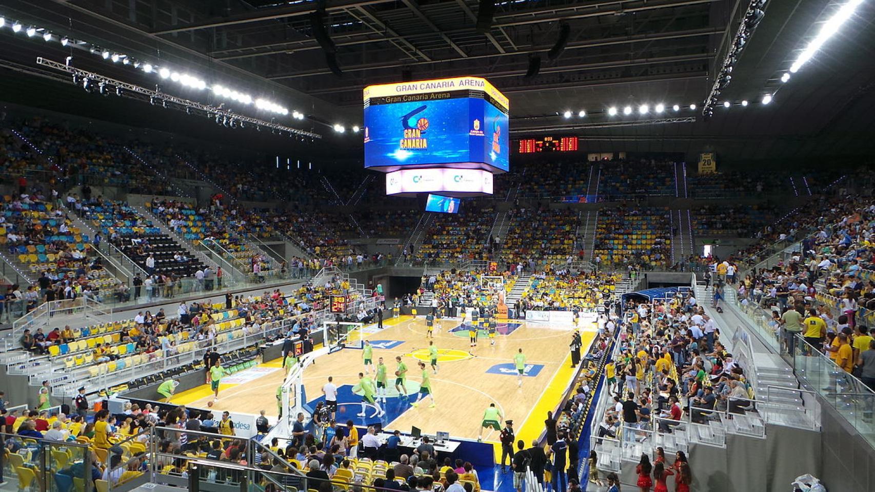 El Gran Canaria Arena, escenario de la Copa del Rey 2018.