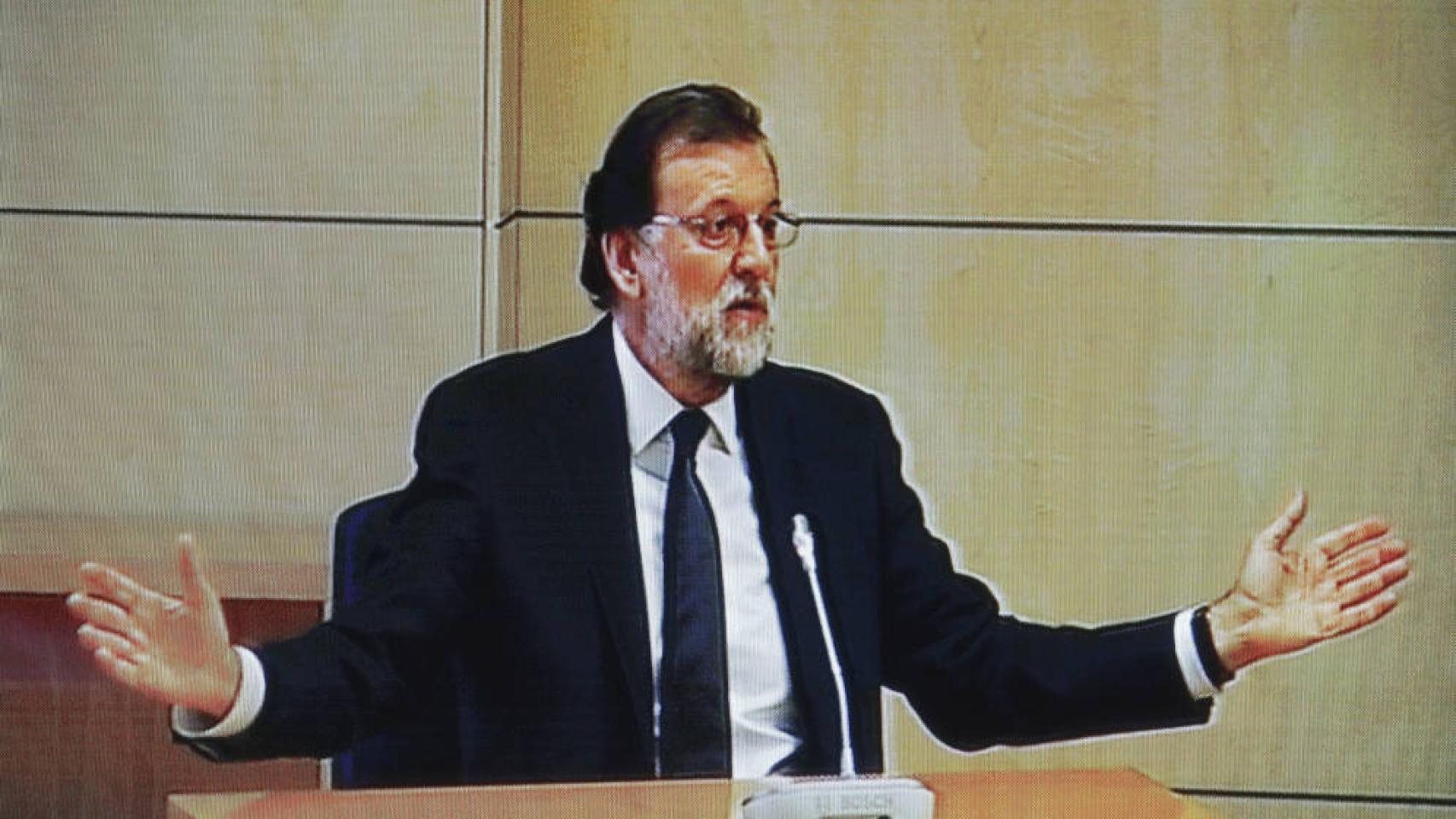 Rajoy durante su declaración en el caso Gürtel.