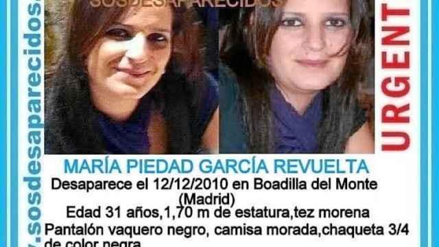 María Piedad, desaparecida hace 7 años al volver de la cena de Navidad con su expareja