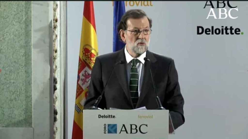 Mariano Rajoy en el Foro de 'ABC'