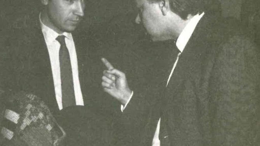 En los pasillos del Congreso, el 7 de diciembre de 1987.