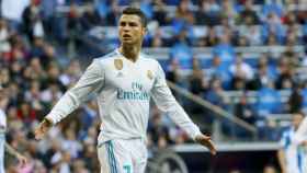 Cristiano Ronaldo, en el Real Madrid-Deportivo. Foto: Manu Laya / El Bernabéu