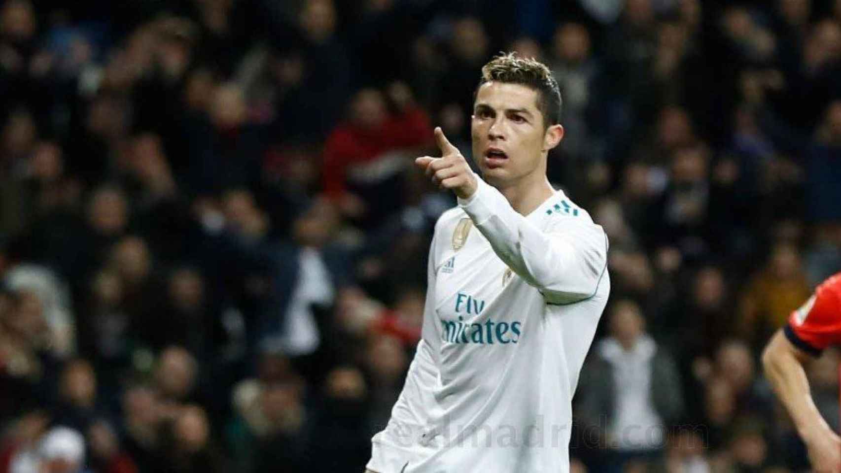 Cristiano Ronaldo, en el partido contra la Real Sociedad