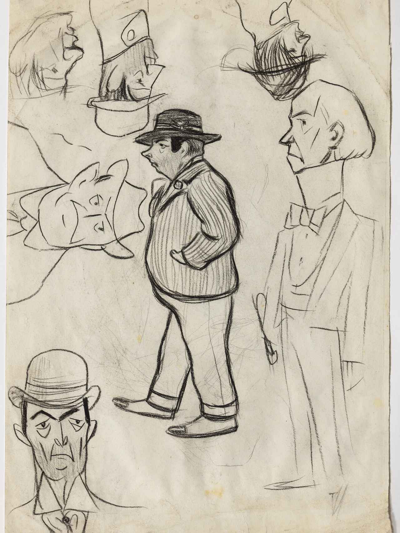 Pablo Picasso: Tipos de la calle y caricaturas Barcelona, 1899.
