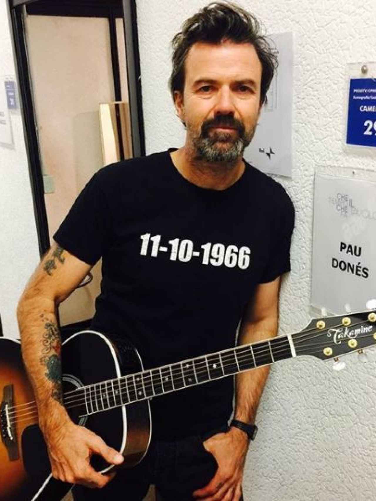 Pau Donés, inseparable de su guitarra.