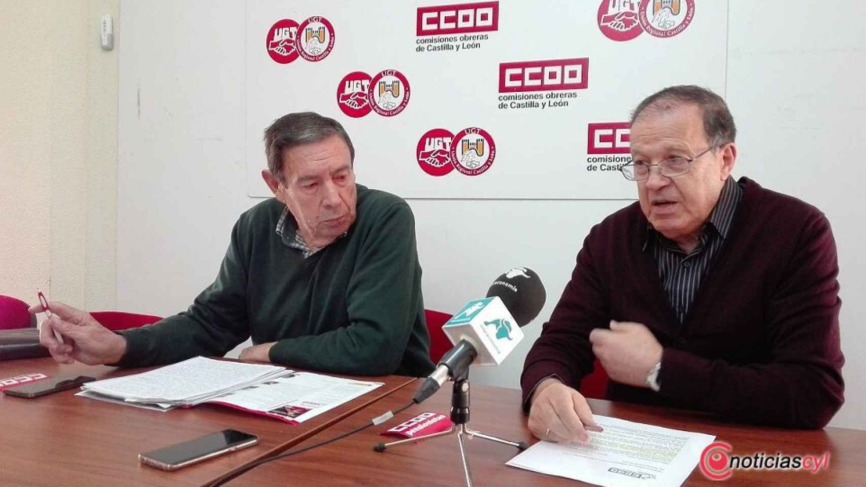 Tomas Martin y Bernabe Martin ccoo pensionistas