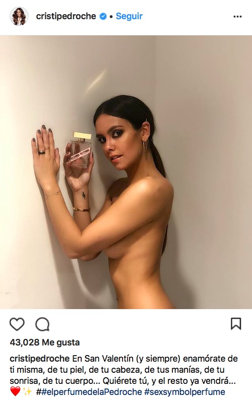 Cristina Pedroche, desnudo integral por San Valentín en Instagram