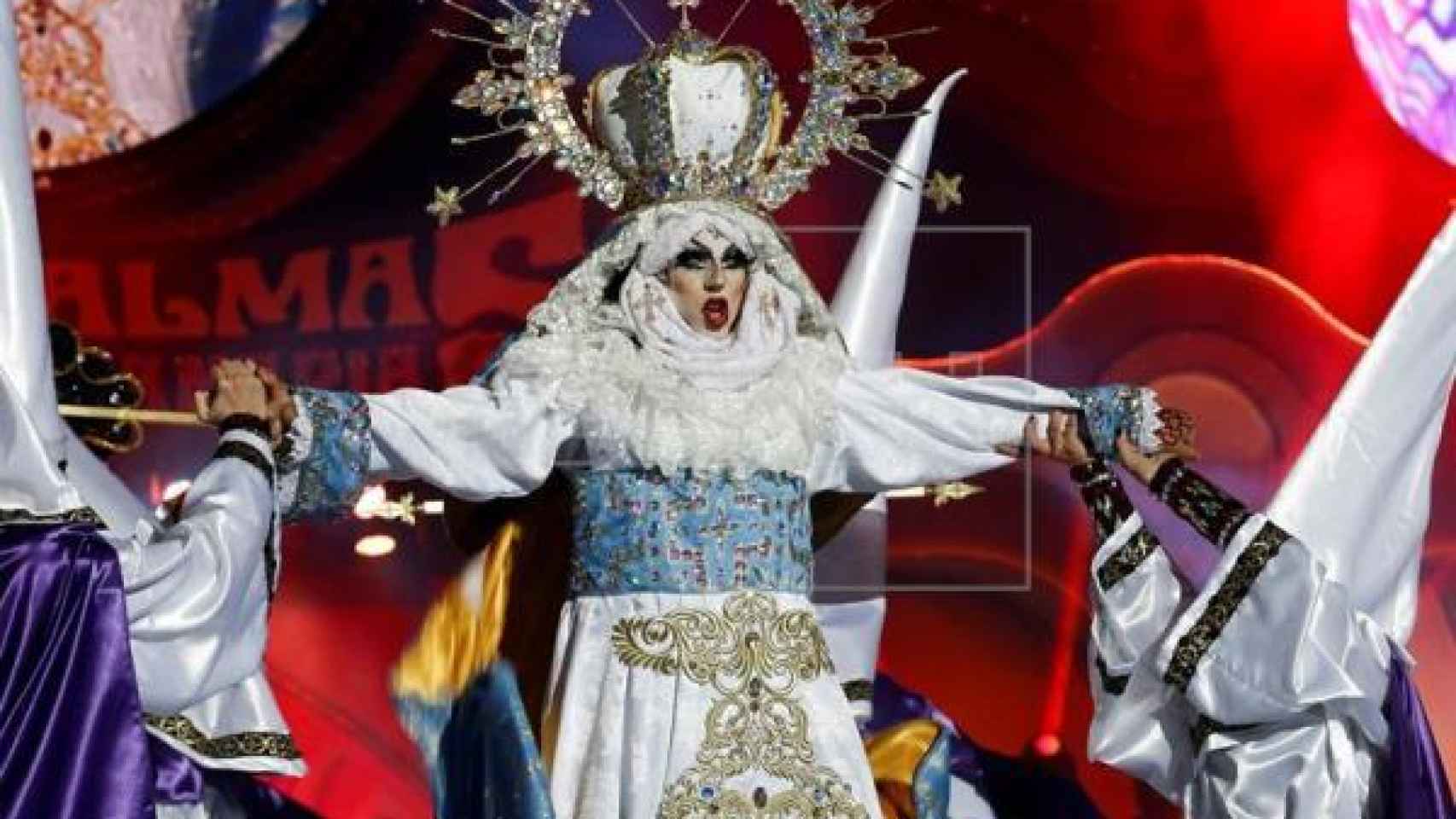 La Drag Queen Sethlas durante su polémica actuación del pasado año