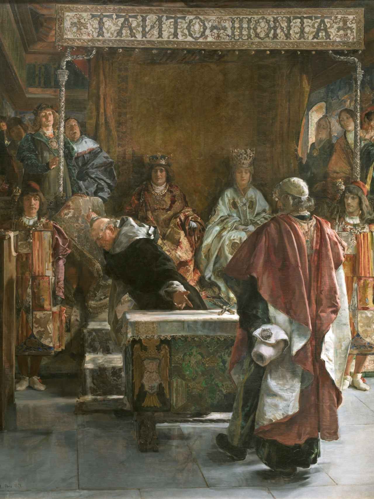 Emilio Sala pintó esta expulsión de los judíos, en 1889, en El Prado.