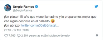 El tuit de Sergio Ramos más aplaudido por Carnaval