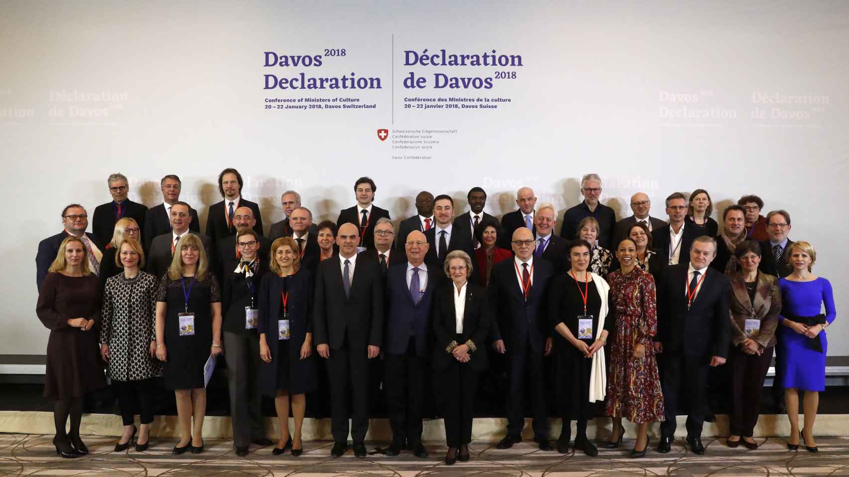 Los ministros de Cultura europeos, en Davos, sin Méndez de Vigo.