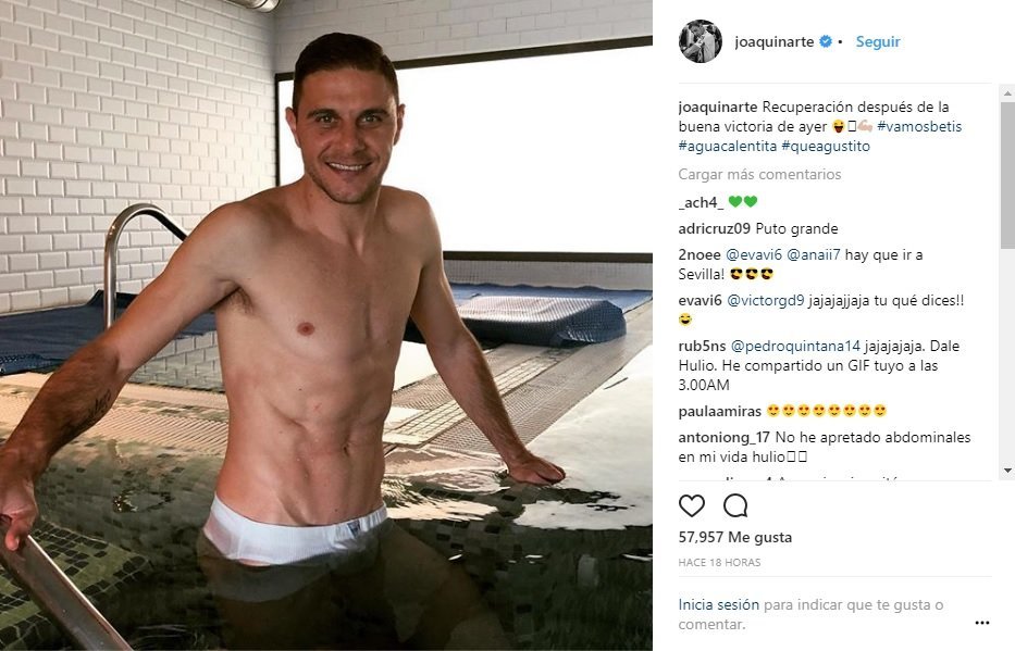 Joaquín vuelve a revolucionar Instagram con una foto en calzoncillos