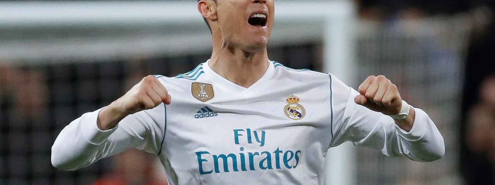 La garra de Cristiano, que marcó otros dos goles en un partido decisivo.